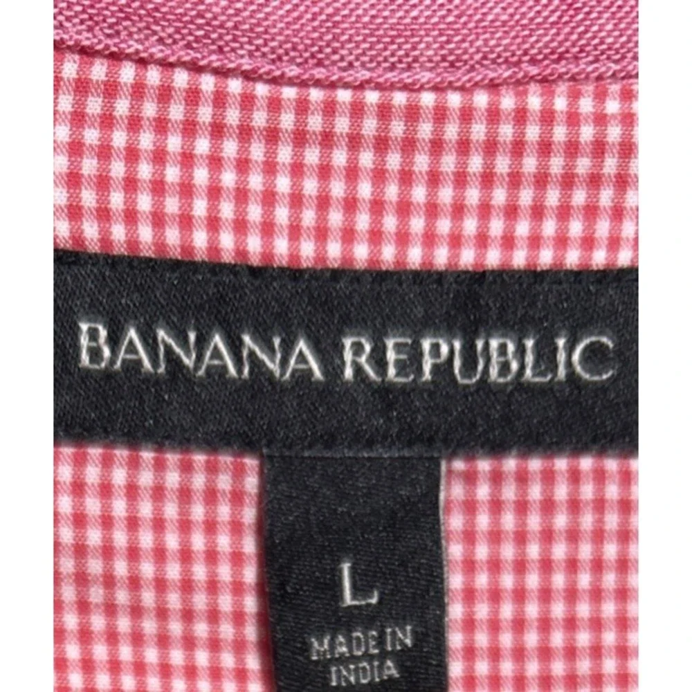 Banana Republic Linen Button Down Shirt Men's Size Large Summer‎ EUC
